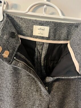 Wilfred Gray Black Tweed Pants